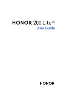 Honor 200 Lite manual. Smartphone Instructions.